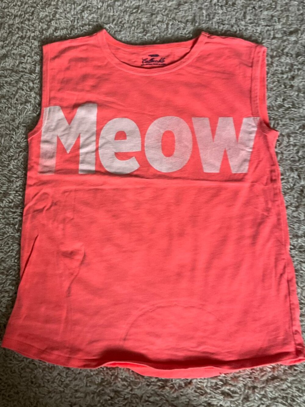 j.crew Crewcuts collectible GIRLS' tank top. size: 14. color: coral.